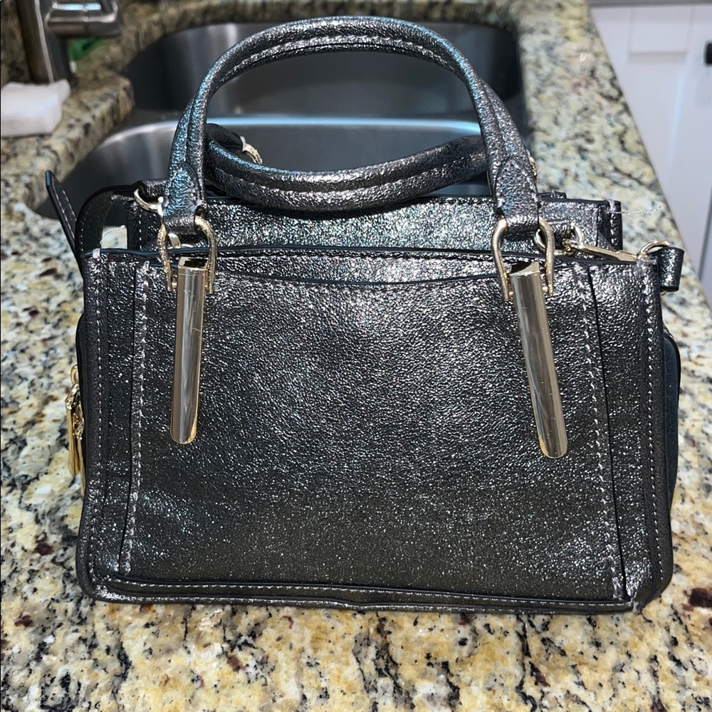 NWT Gianni Bernini metallic satchel